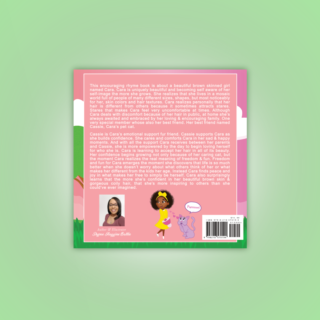 Curly Hair Cara and the Caring Cat: An encouraging rhyme book about confidence, positive self-image, & emotional support animals for children.