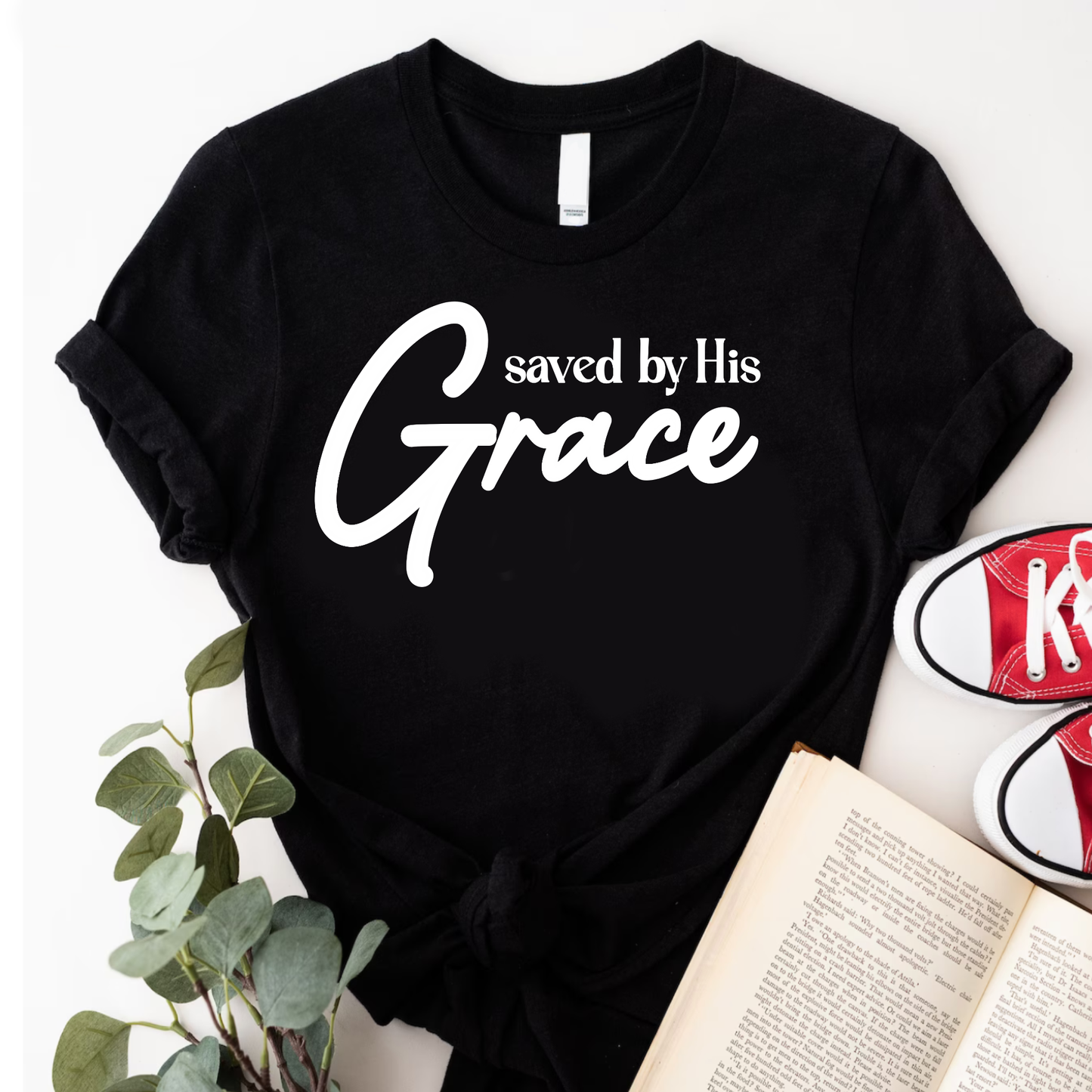 Women’s "Saved by His Grace" T-shirt