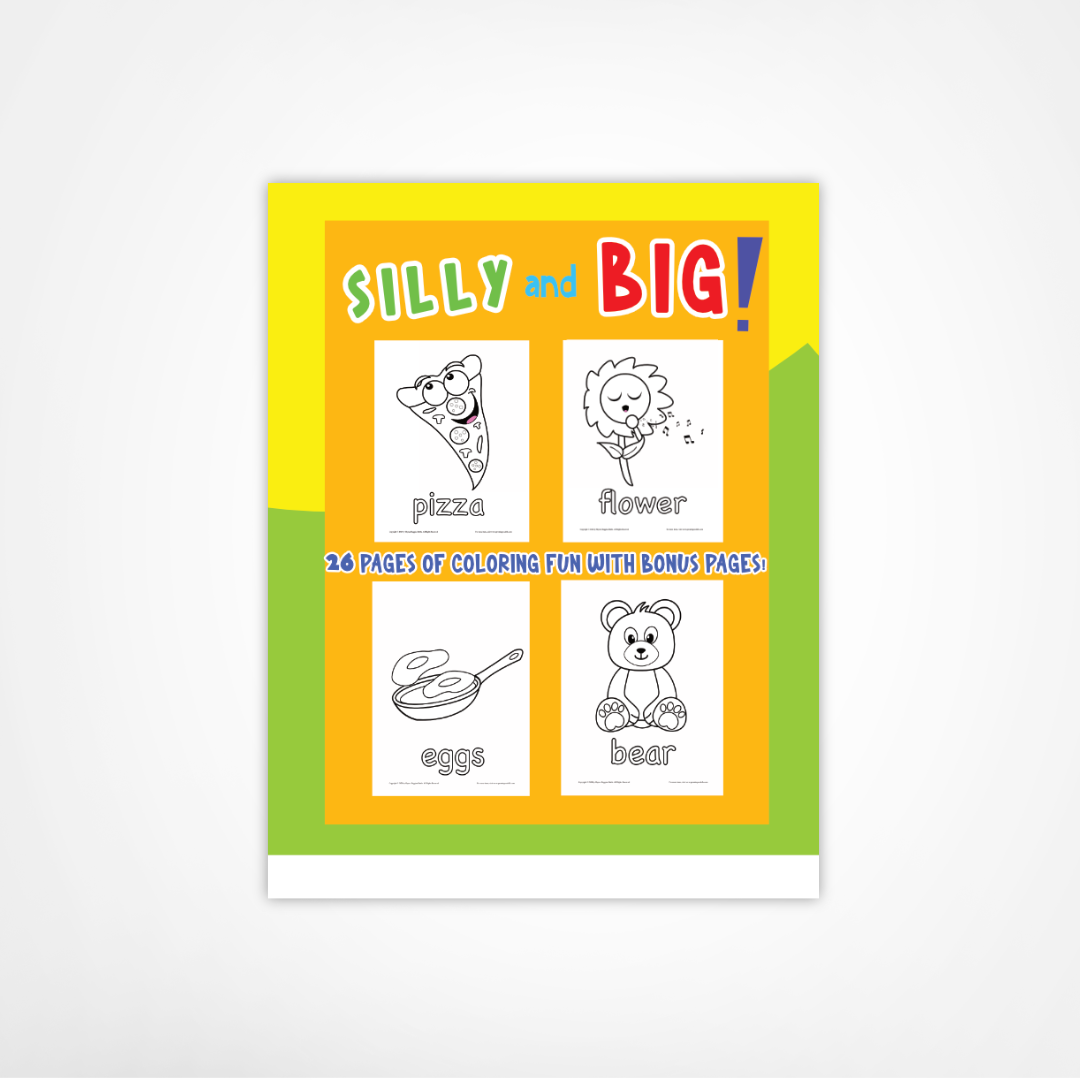 ABC’s and COLORING! SILLY, SIMPLE, BIG, and FUN COLORING BOOK FOR CHILDREN!