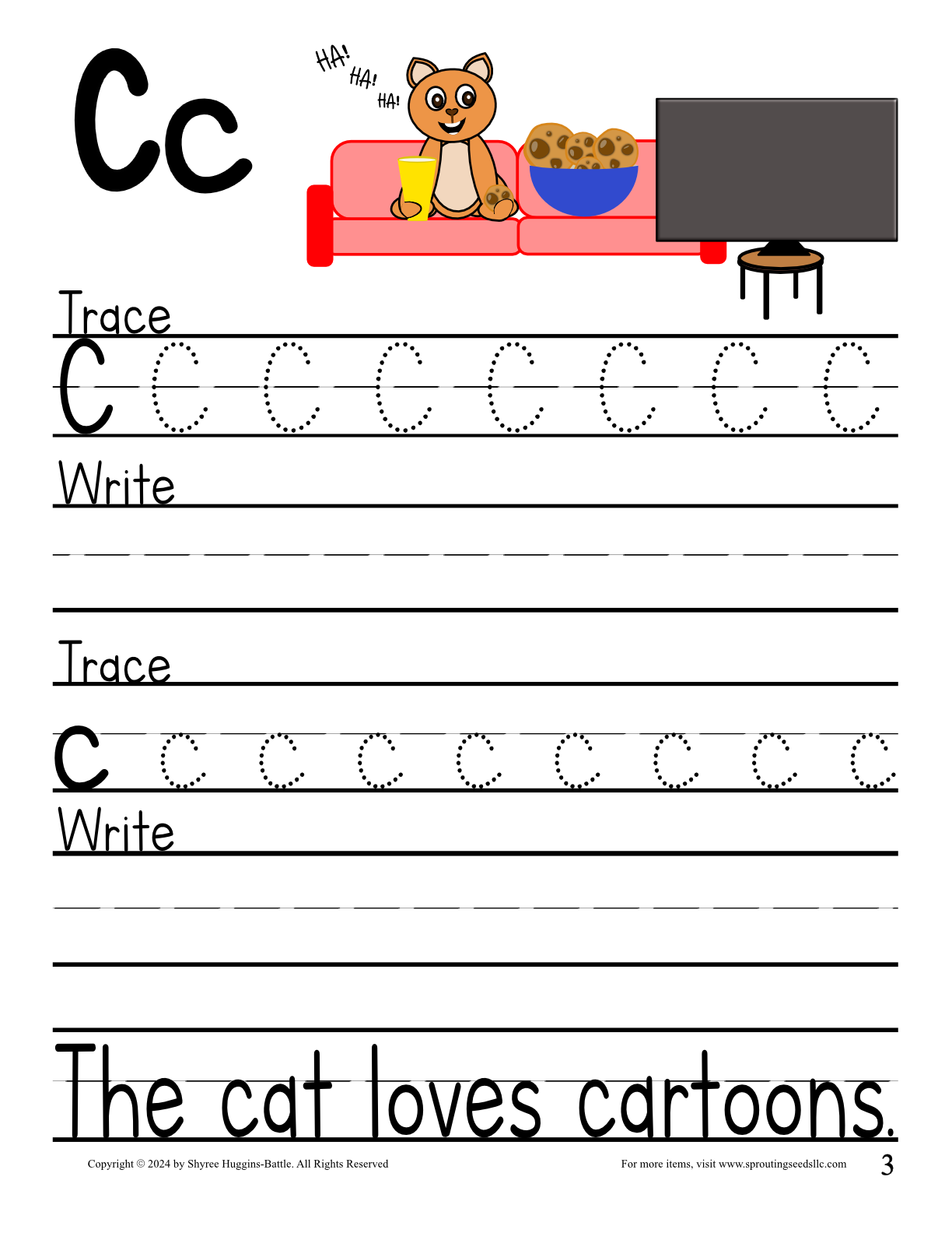 Alphabet Tracing Workbook: FOR AGES 3-7.