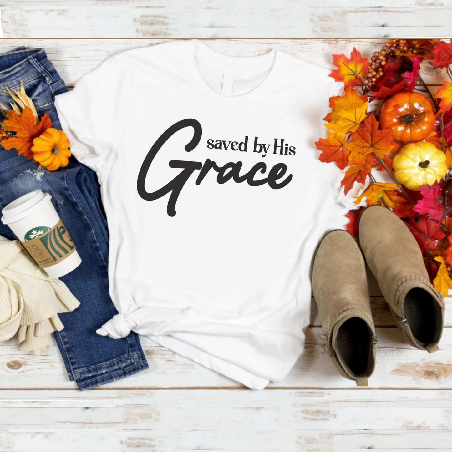 Women’s "Saved by His Grace" T-shirt