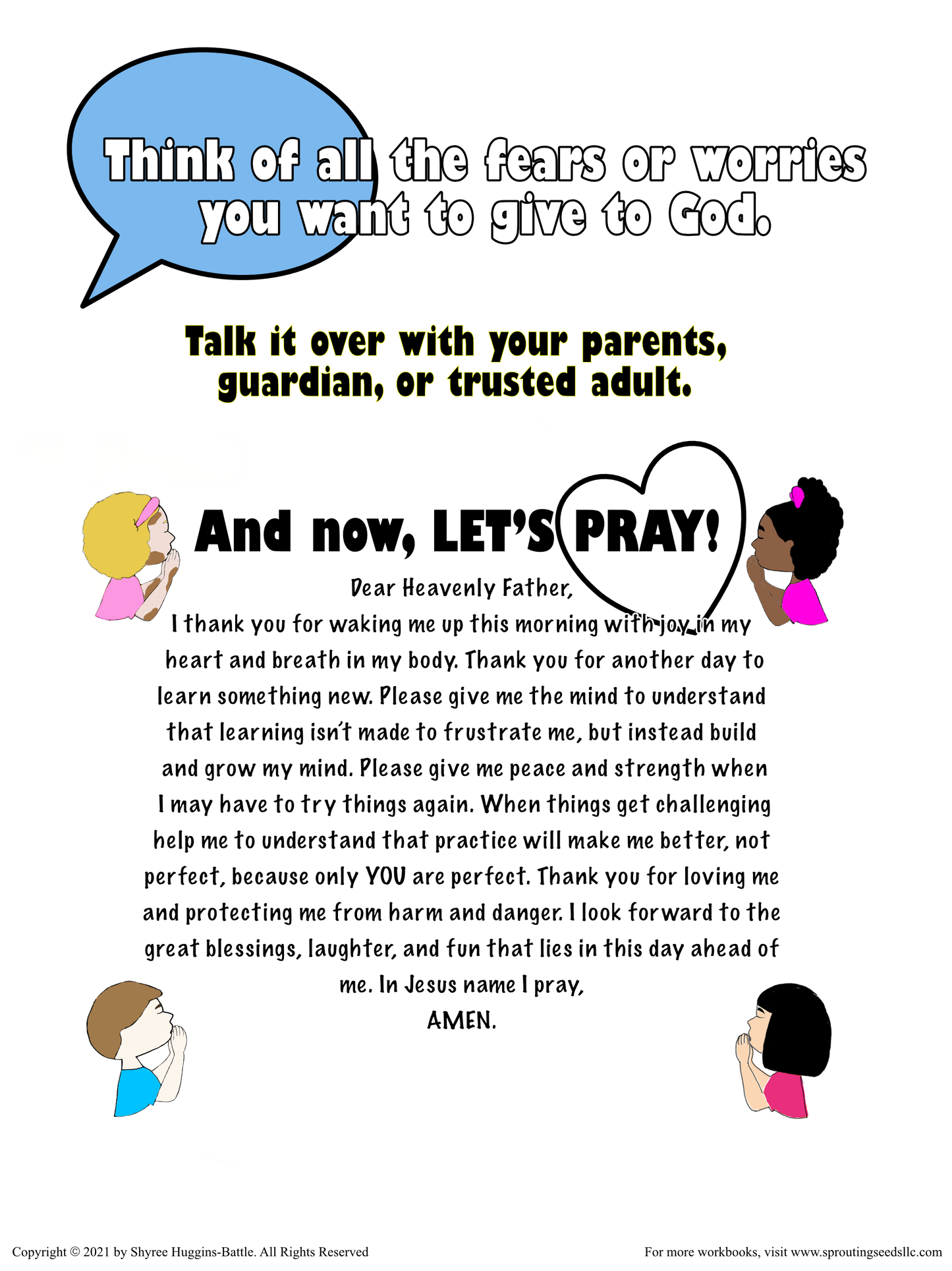 Big Kids Pray "BACK-TO-SCHOOL EDITION" School Workbook